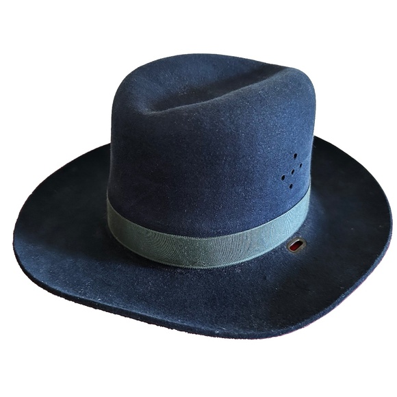Stratton F42 Felt Self Forming Campaign Sheriff State Trooper Hat Sz 7 - Picture 1 of 6